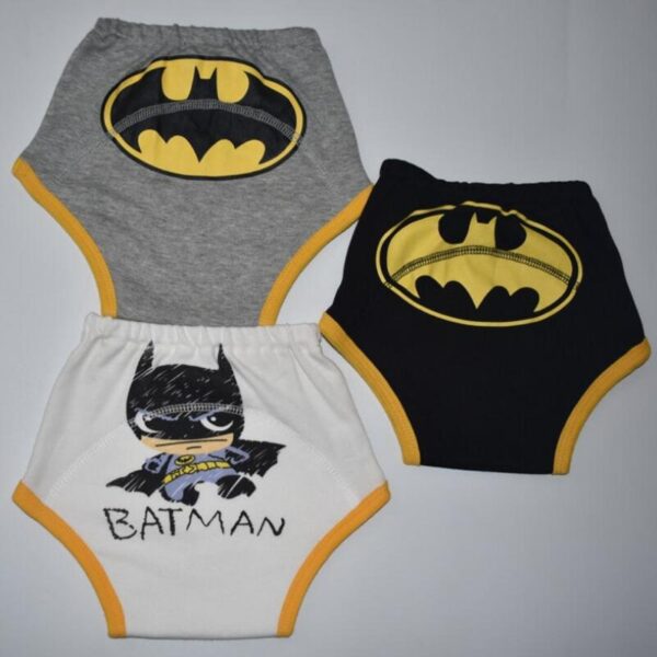 3PCS Waterproof Potty Training Pants Reusable Kids Underwear Cloth Nappy Inserts Cartoon Toilet Underpants 1