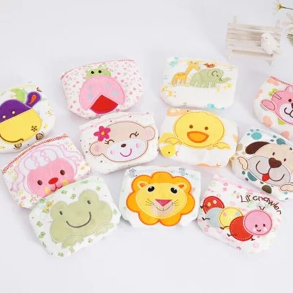 Baby Cotton Training Pants Panties Baby Diapers Reusable Cloth Diaper Nappies Washable Infants Children Underwear Nappy Changing 2