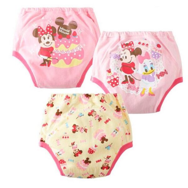 3PCS Waterproof Potty Training Pants Reusable Kids Underwear Cloth Nappy Inserts Cartoon Toilet Underpants 6