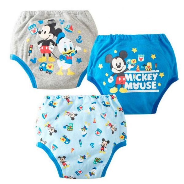 3PCS Waterproof Potty Training Pants Reusable Kids Underwear Cloth Nappy Inserts Cartoon Toilet Underpants 4