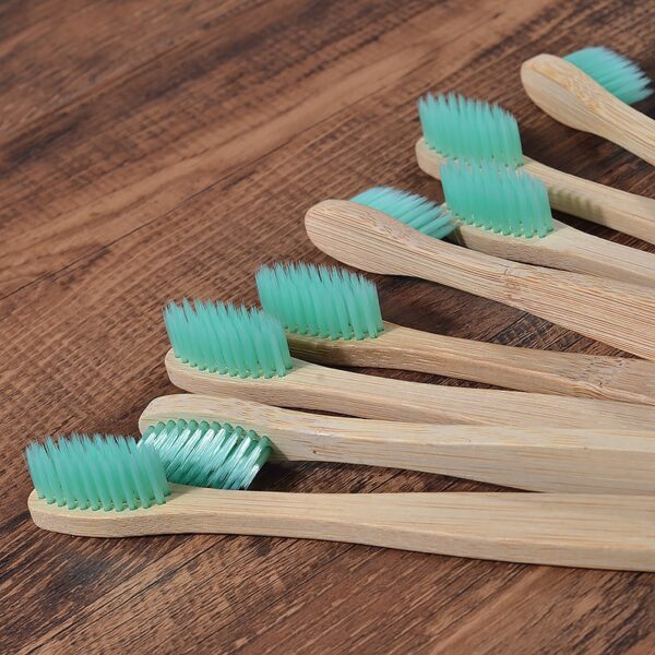 New design mixed color bamboo toothbrush Eco Friendly wooden Tooth Brush Soft bristle Tip Charcoal adults oral care toothbrush 6