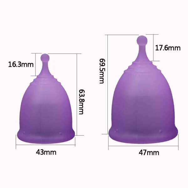 FDA 2020 Feminine Hygiene Menstrual Cup Wholesale Reusable Medical Grade Silicone Menstrual Cup Lady Menstruation Copo 5