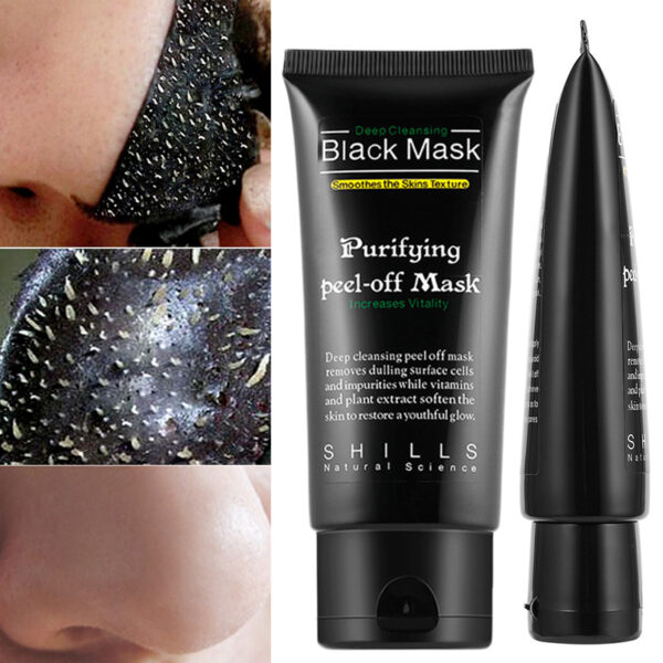 Bamboo Charcoal New Suction Face Deep Cleansing Black Mud Mask Blackhead Remover Peel-Off Mask Easy to Pull Out Blackheads TSLM2 1