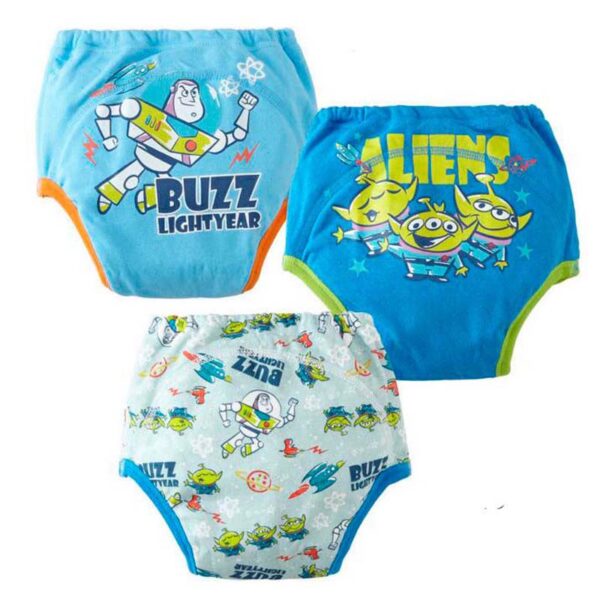 3PCS Waterproof Potty Training Pants Reusable Kids Underwear Cloth Nappy Inserts Cartoon Toilet Underpants 5