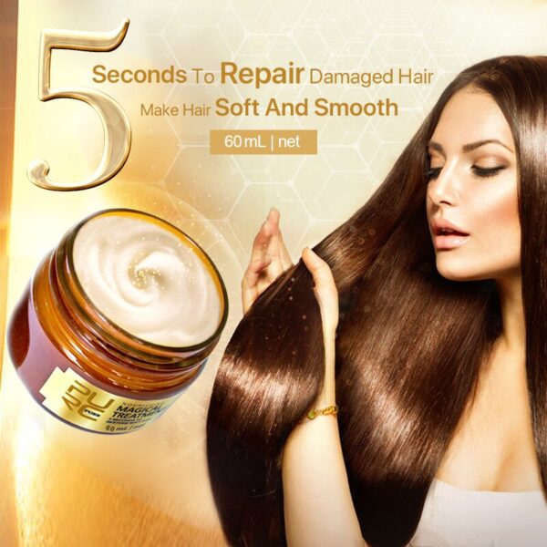 7 types Smell Organic shampoo soap 100% PURE and Vegan refreshing antidandruff and Magical treatment hair mask 60ml 5