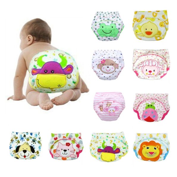 1 pc Cotton new training pants  diapers cloth diaper Cartoon cloth diapers diaper cover 1