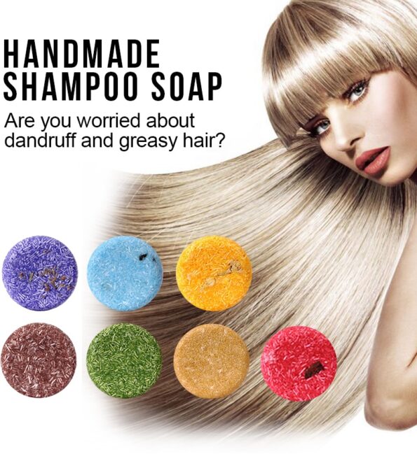 7 types Smell Organic shampoo soap 100% PURE and Vegan refreshing antidandruff and Magical treatment hair mask 60ml 2