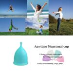 FDA 2020 Feminine Hygiene Menstrual Cup Wholesale Reusable Medical Grade Silicone Menstrual Cup Lady Menstruation Copo 1