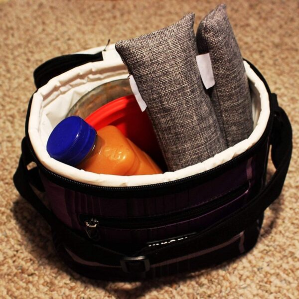12 Packs Each Mini Bamboo Charcoal Bags Natural Air Purifier & 4x Activated Bamboo Charcoal Bag Odor Remover 200G 3