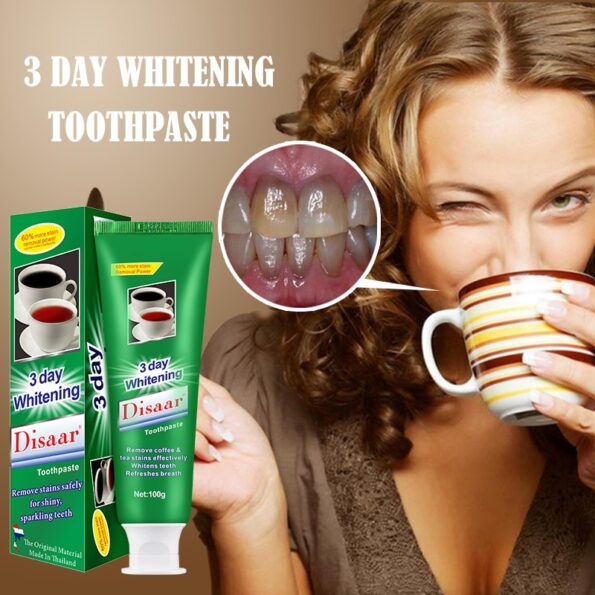 5PCS Mint Toothpaste Oral Care Fresh Breath Tea Stain Coffee Stain Toothpaste Tooth Care Natural Activated Charcoal Whitening 3