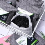 Bamboo Charcoal Odor Eliminator Bag (3-Pack), Activated Charcoal Odor Absorber, Natural Freshener Removes Odors and Moisture, Od 1