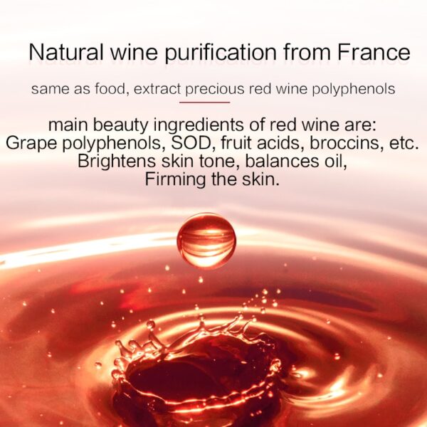 Red Wine Essence Sleeping Facial Mask Whitening Cream Moisturizing Gel Night Cream Aging Nutrition Brighten Face 100g 5