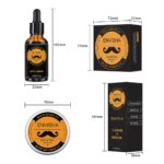 New 5pcs/set Men Beard Kit Grooming Beard Set Barba Beard Oil Moisturizing Wax Blam Comb Essence Styling Hair Men Beard Kit Set 1