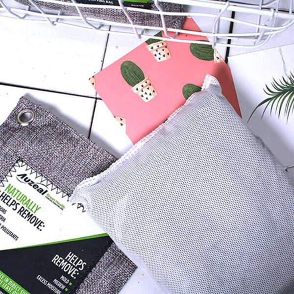 Breathe Green Charcoal Odor Eliminator Bags Activated Bamboo Charcoal Deodorizer Natural Freshener Remove Odor Moisture Car Home 3