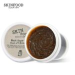 Original skinfood SKIN FOOD Black Sugar Honey Mask 100g Wash Off Pack Korean Exfoliating Whitening SKIN CARE 1