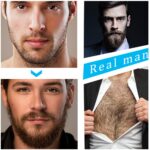 4 Pcs/set Barbe Beard Growth Kit Hair Growth Enhancer Set Essentital Oil Facial Beard Care Brush Set Product Best Gift for Men 1