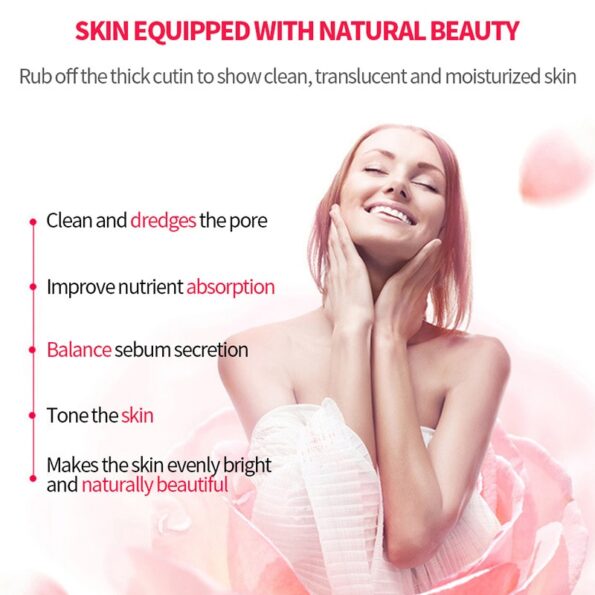 MICAOJI Rose Moisturizing Body Cream Scrub Cream Natural face Exfoliator Remove acne Skin Care Brightening Plant Whitening 200g 5