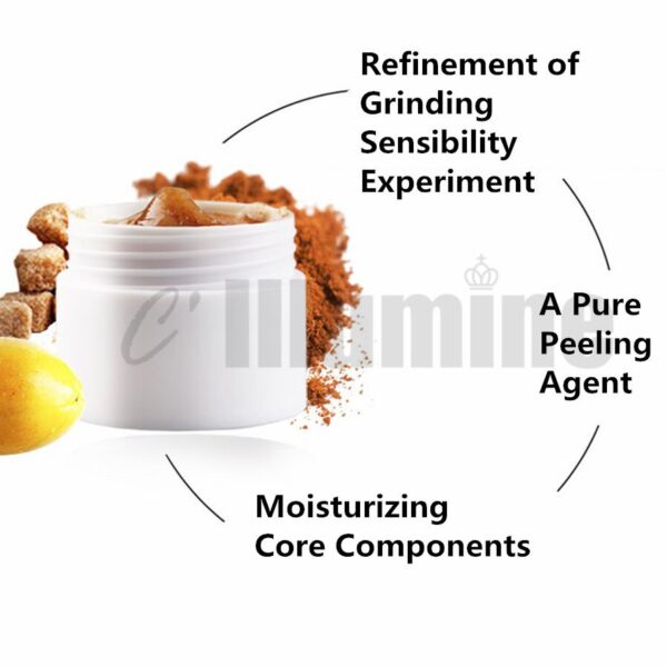 1000g Facial Body Scrub Cream Brown Sugar Papaya Body Exfoliation Chicken Skin Removal Follicular 4